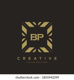 BP initial letter luxury ornament monogram logo template vector.