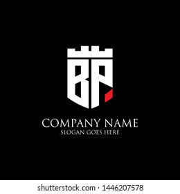 BP initial logo design inspiration, badge template,good for business and finance logo brand