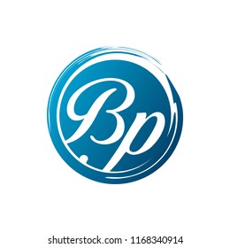 BP initial splash logo template vector