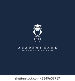 BP Initials Academy Logo Vector Art Icons and Graphics