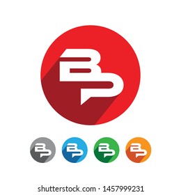 BP Letter Circle Shape Logo
