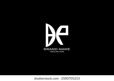 BP-Buchstaben-Logo-Design mit einer kreisförmigen BP-Logo-Design mit einzigartigem und einfachem Design.