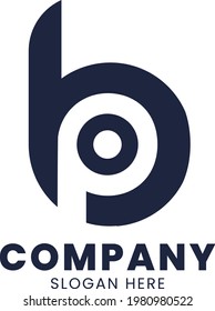 
BP letter logo design illustrator
