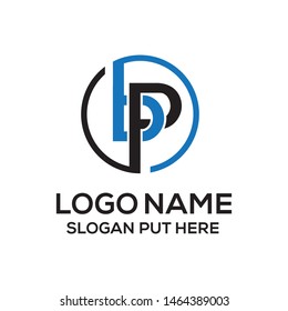 BP Letter logo design template
