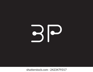 BP Letter Logo Design Template Vector