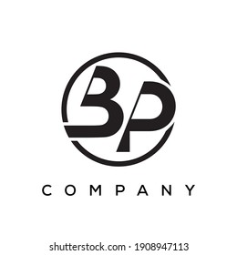 BP letter logo design vector