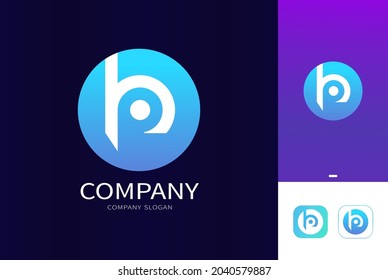 
BP Letter Logo Design Vector Template.
BP Company Letter mark Abstract Logo with App Icon.