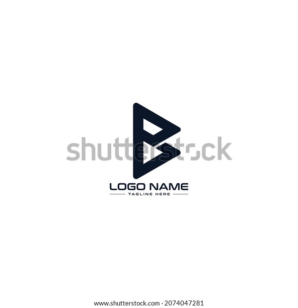 Bp Letter Logo Design Letter Bp Stock Vector (Royalty Free) 2074047281