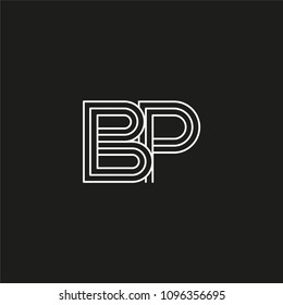 BP Letter logo icon design template elements.