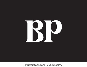BP letter logo and initial logo design