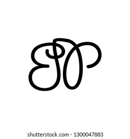 bp letter vector logo
