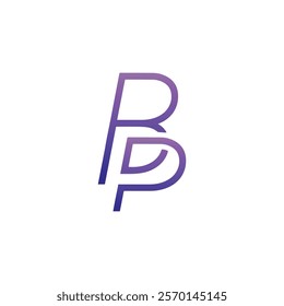 BP letters logo, icon, vector illustration