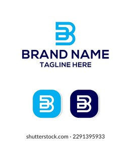 Bp logo design template vector graphic branding element