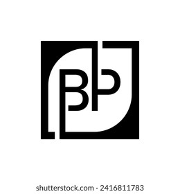BP Logo Design Template Vector With Square Background.