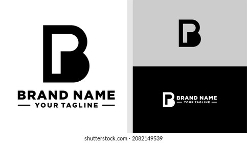 BP LOGO MONOGRAM BOLD SIMPLE EDITABLE