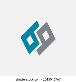 BP minimalist geometry logo vector