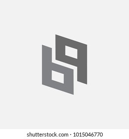 BP minimalist geometry logo vector