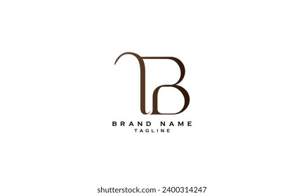 BP, PB, Abstract initial monogram letter alphabet logo design