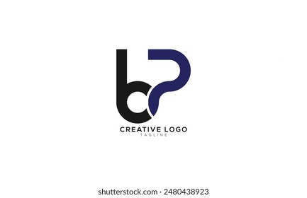 BP PB Abstract initial monogram letter alphabet logo design