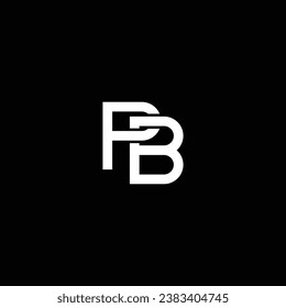 BP or PB abstract outstanding letter design. Professional business awesome artistic branding company different colors illustration logo.