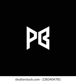 BP or PB abstract outstanding letter design. Professional business awesome artistic branding company different colors illustration logo.