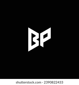 BP or PB abstract outstanding letter design. Professional business awesome artistic branding company different colors illustration logo.
