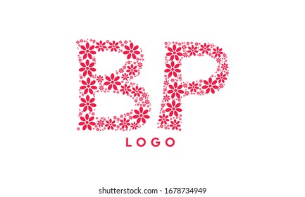 BP PB abstract vector logo monogram template
