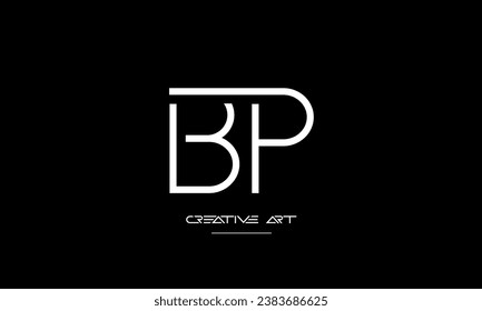 BP, PB, B, P abstract letters logo monogram