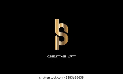 BP, PB, B, P abstract letters logo monogram