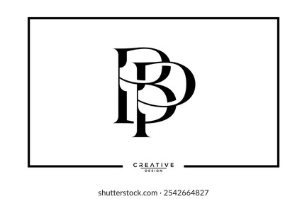 BP, PB, B, P, Abstract Letters Logo Monogram