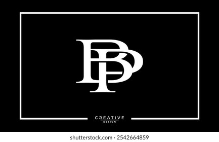 BP, PB, B, P, Abstract Letters Logo Monogram