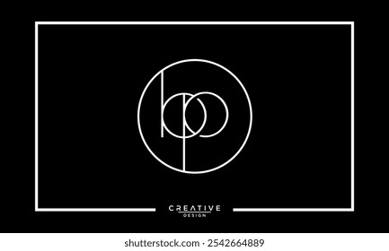 BP, PB, B, P, Abstract Letters Logo Monogram