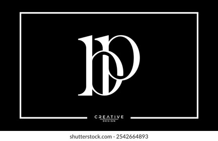 BP, PB, B, P, letras Abstractas Logo Monograma