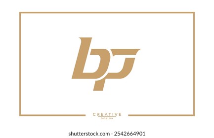 BP, PB, B, P, Abstract Letters Logo Monogram