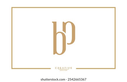 BP, PB, B, P, Abstract Letters Logo Monogram