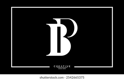 BP, PB, B, P, Abstract Letters Logo Monogram