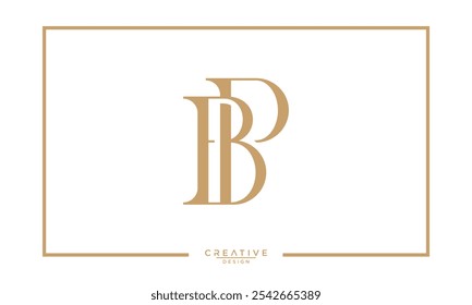 BP, PB, B, P, Abstract Letters Logo Monogram
