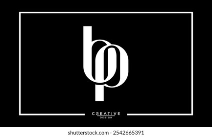 BP, PB, B, P, Letras abstratas Monograma de logotipo