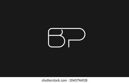 BP PB B P vector logo design