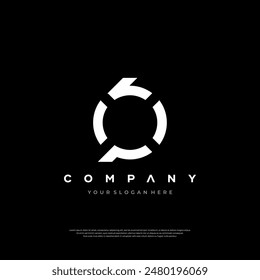 BP, PB Letter Initial Logo Design Ilustración vectorial de Plantilla Premium Design