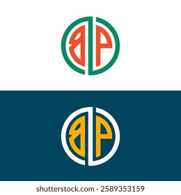 BP PB letter logo set design