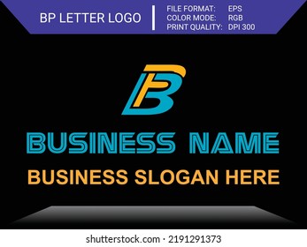 BP, PB Letter Logo  Vector Template, A Genuine Business Logo On Graphics Design