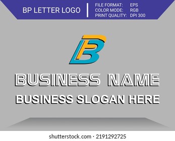 BP, PB Letter Logo  Vector Template, A Genuine Business Logo On Graphics Design