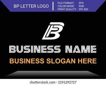 BP, PB Letter Logo  Vector Template, A Genuine Business Logo On Graphics Design