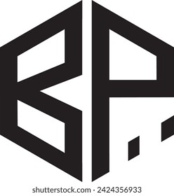 BP Polygon logo design, icon, symbol, vector file, 