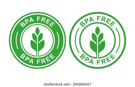  BPA free badge logo design. Suitable for natural label product 