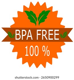 Bpa free badge logo vector
