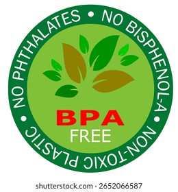 Bpa free badge logo vector