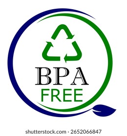 Bpa free badge logo vector