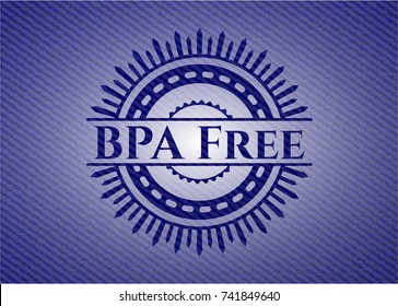 BPA Free with denim texture BPA Free with denim texture
